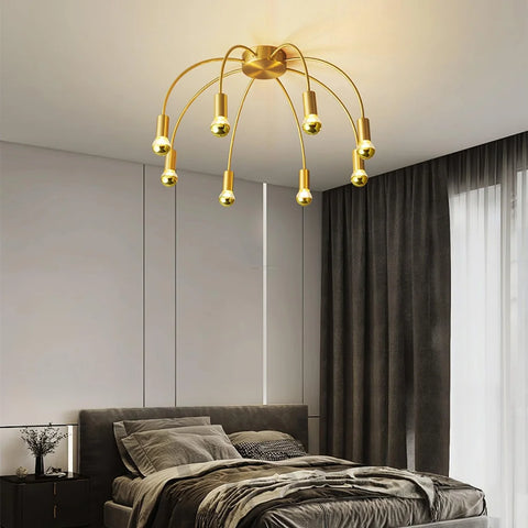 Fireworks Ceiling Lamp with 8/12/16 heads - Bend, Semi Flush Mounts-1-Yiosilamp