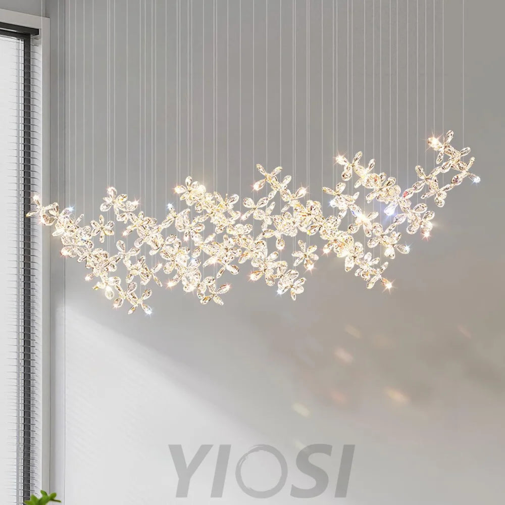 Floating Butterfly Chandelier L 47.2″ - Yiosilamp