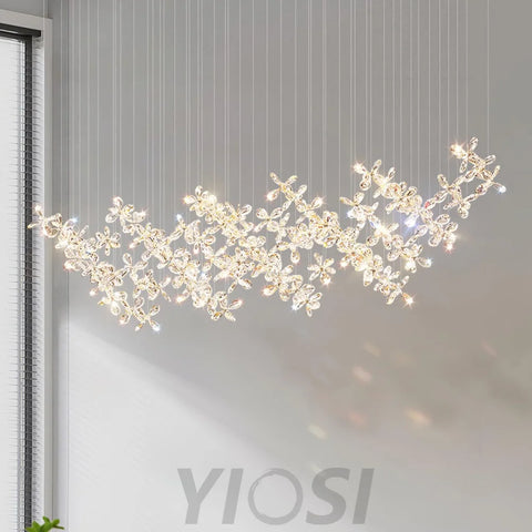 Floating Butterfly Chandelier L 47.2″ - Yiosilamp