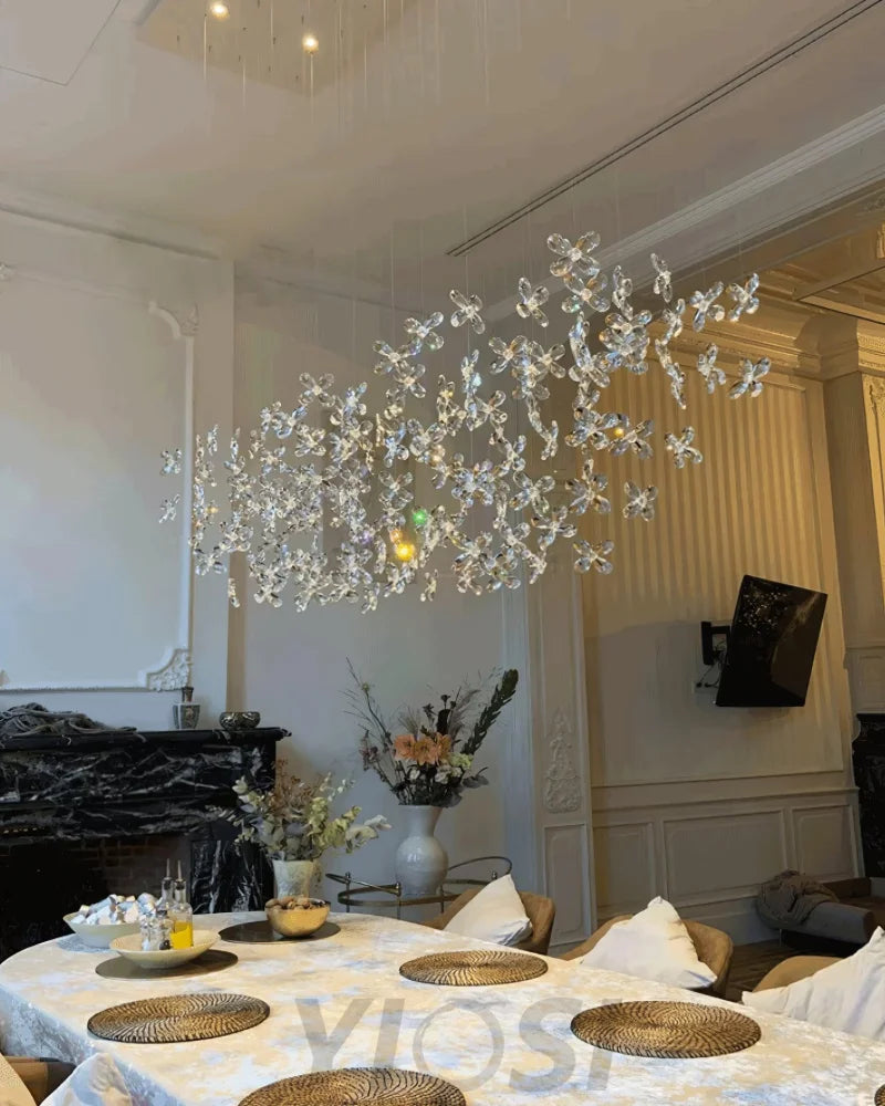 Floating Butterfly Chandelier L 47.2″ - Yiosilamp