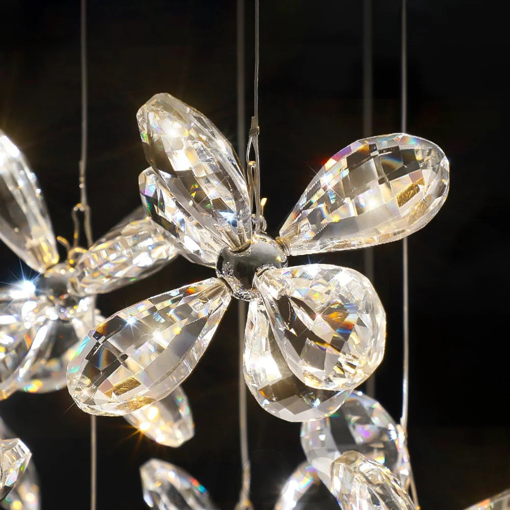 Floating Butterfly Chandelier L 47.2″ - Yiosilamp