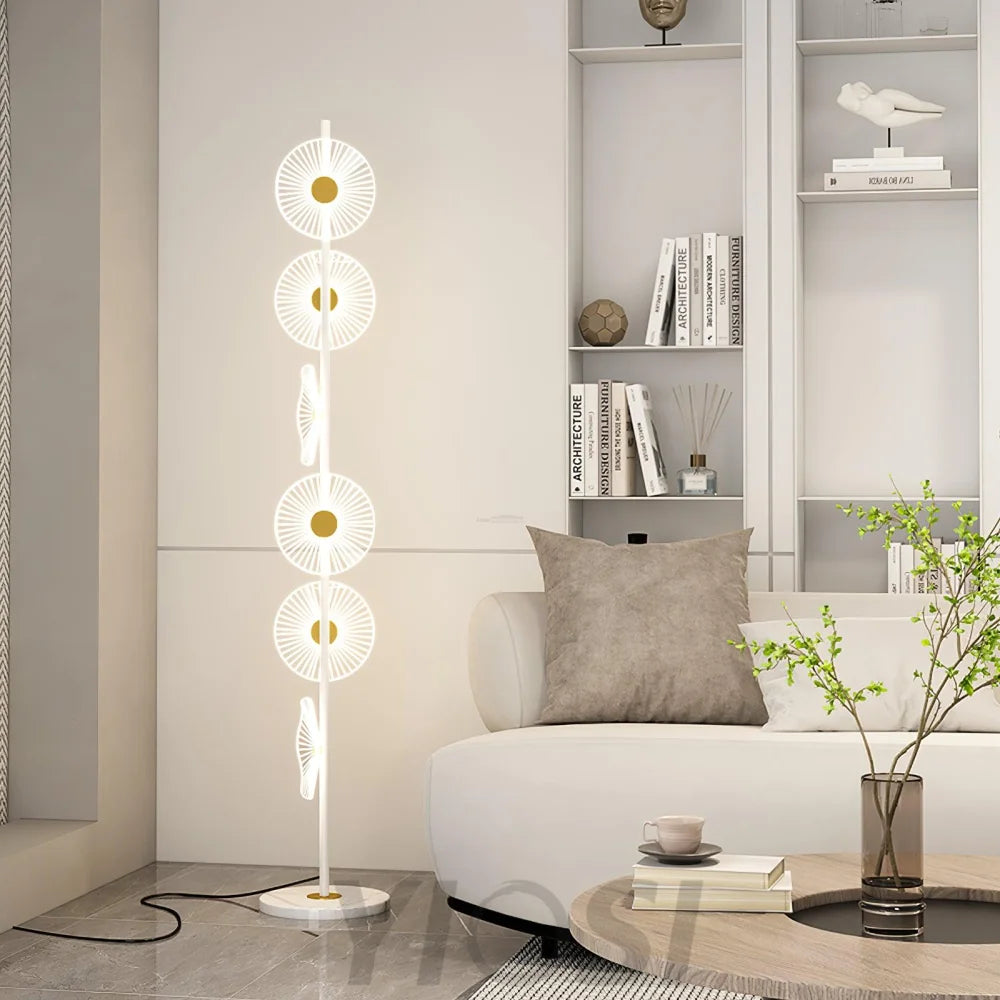 Floating Raindrop Floor Lamp ∅ 9.8″ - Horn-1-Yiosilamp