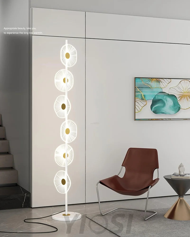 Floating Raindrop Floor Lamp ∅ 9.8″ - Horn-1-Yiosilamp