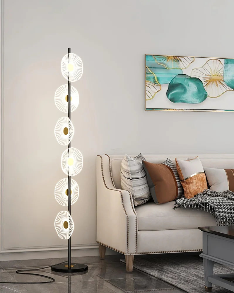 Floating Raindrop Floor Lamp ∅ 9.8″ - Horn-1-Yiosilamp