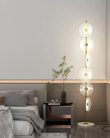 Floating Raindrop Floor Lamp ∅ 9.8″ - Horn-1-Yiosilamp