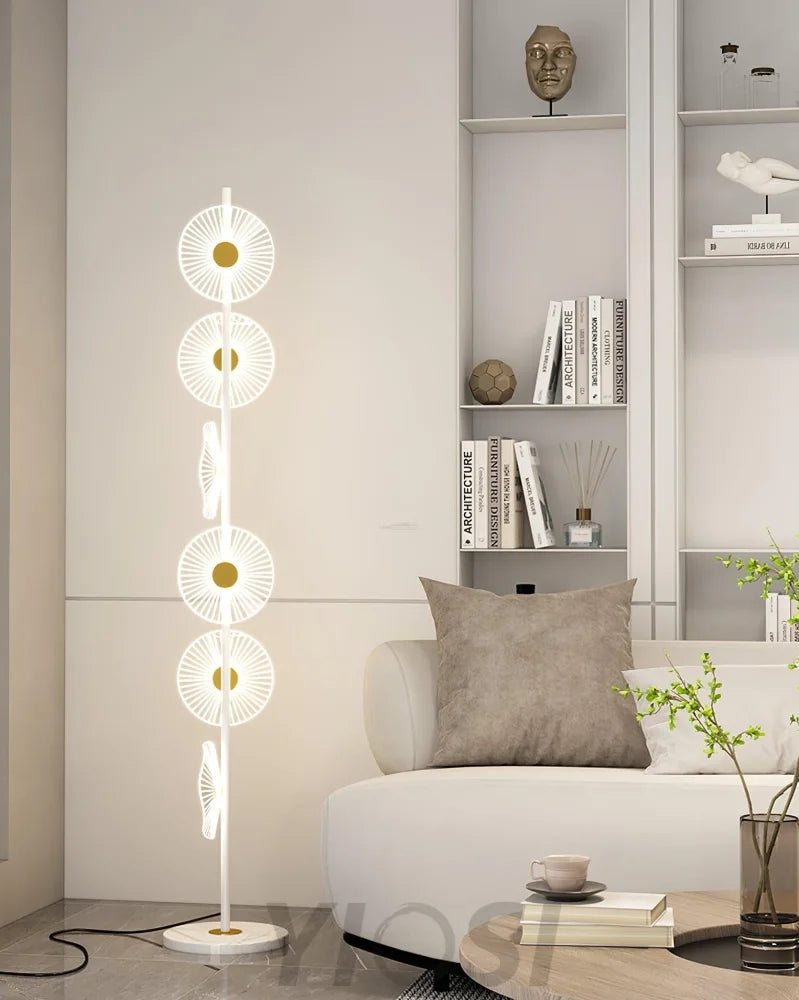 Floating Raindrop Floor Lamp ∅ 9.8″ - Horn-1-Yiosilamp