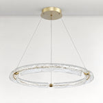 Flora Modern Glass Chandelier – lights off
