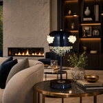 Floral Glory Modern Crystal Table Lamp