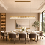 Floral Glory Modern Linear Dining Pendant Light