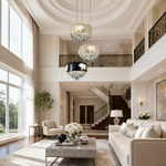 Floral Glory Modern Multi-Tier Cluster Chandelier