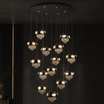 Floral Glory Modern Multi-Tier Cluster Chandelier - main