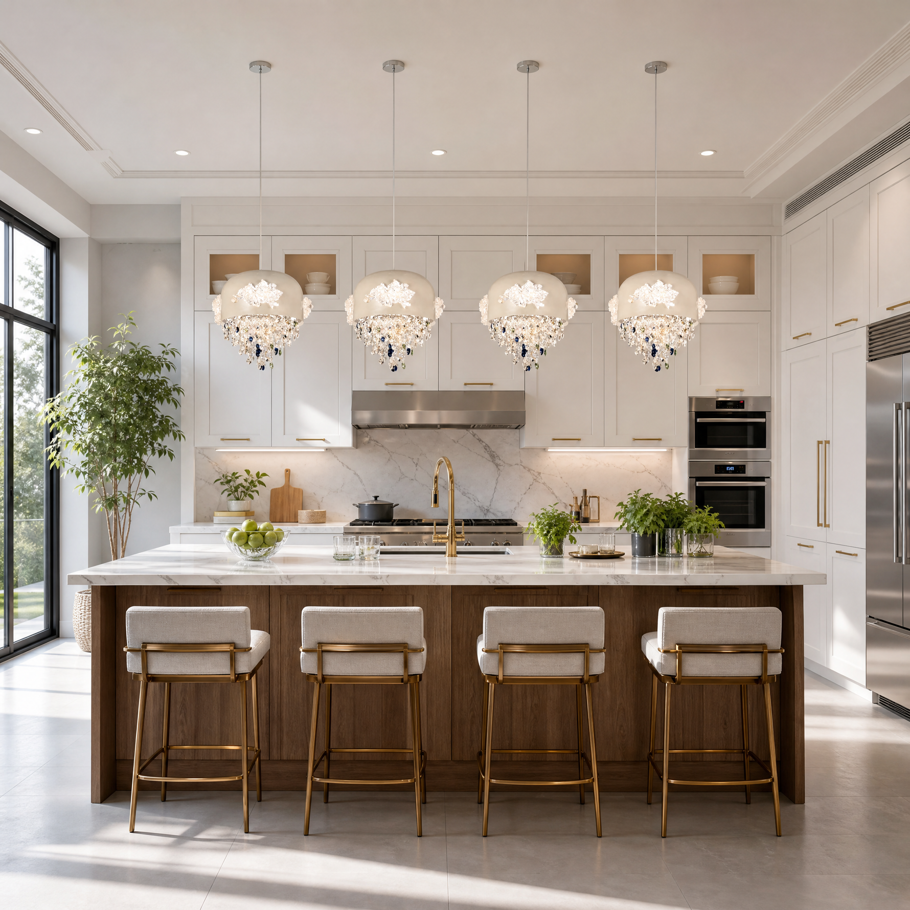 Floral Glory Modern Sculptural Pendant Light