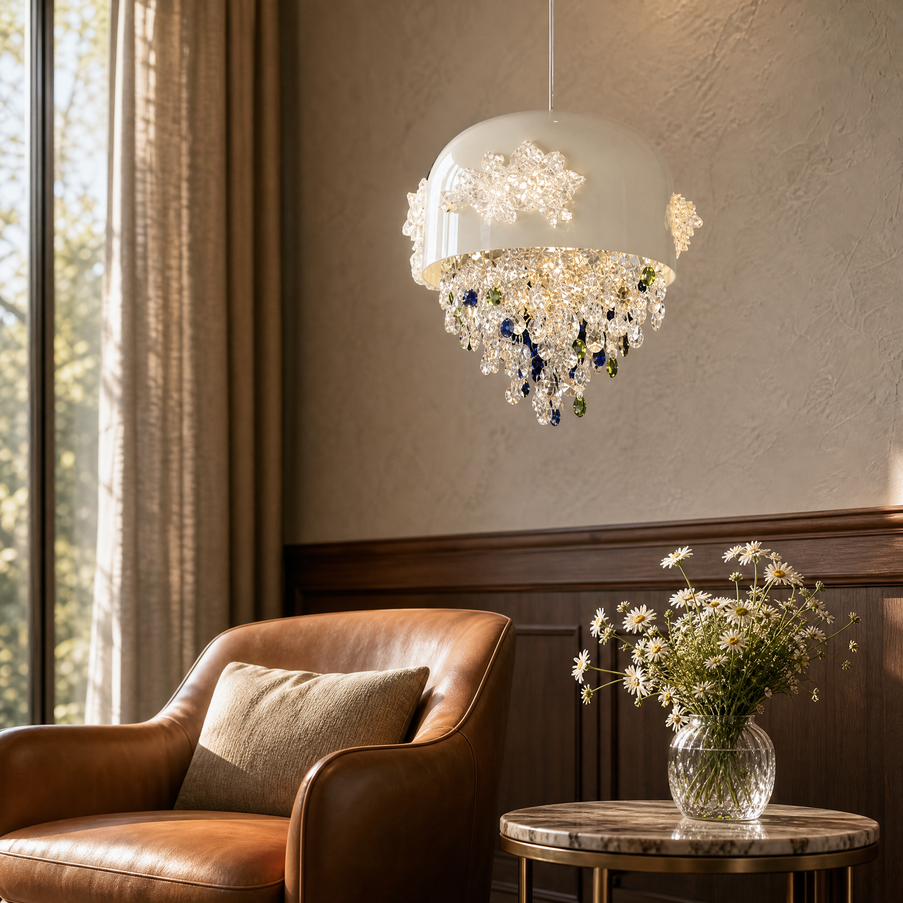Floral Glory Modern Sculptural Pendant Light