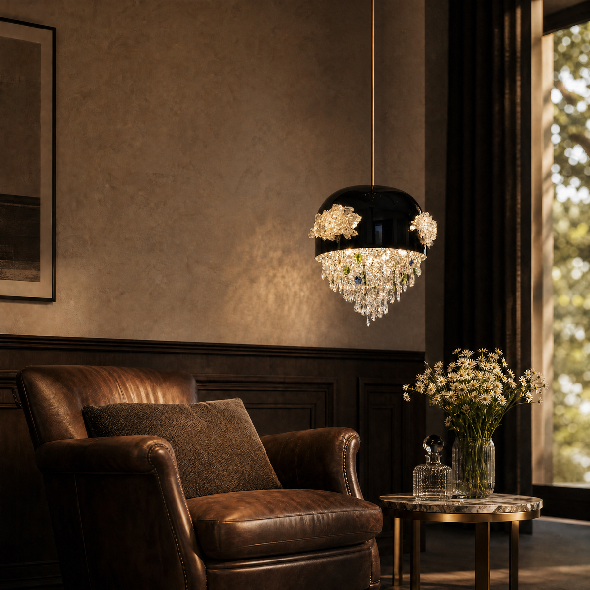 Floral Glory Modern Sculptural Pendant Light