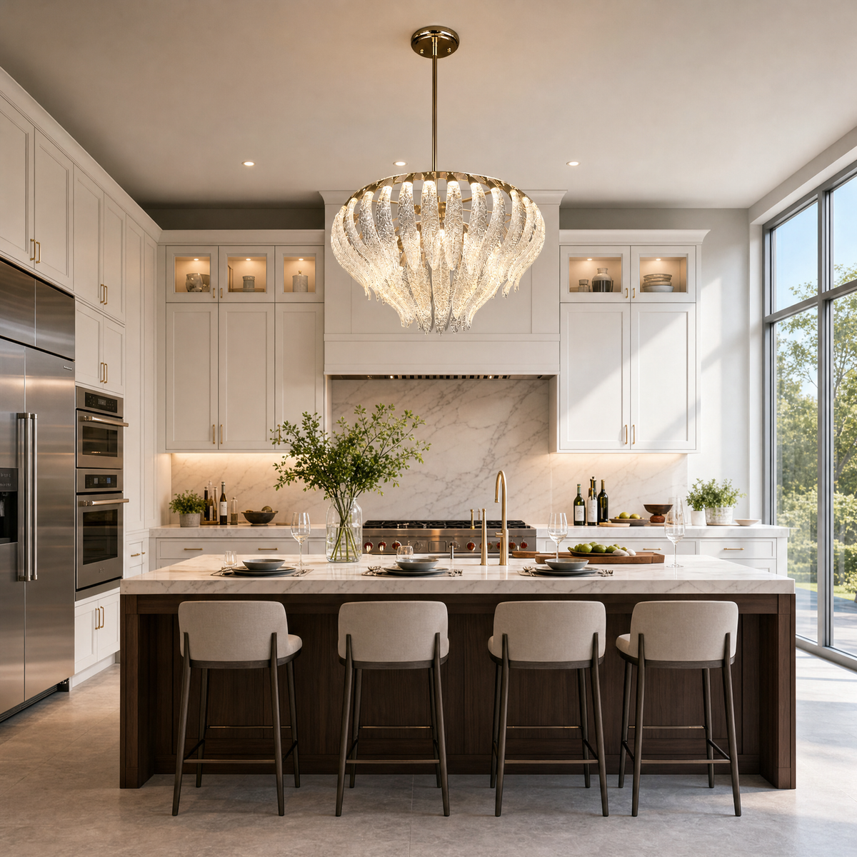 Floral Glory Modern Sculptural Pendant Light