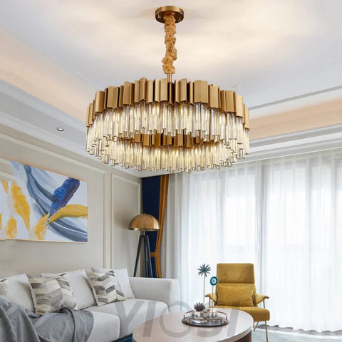 chandelier over kitchen island