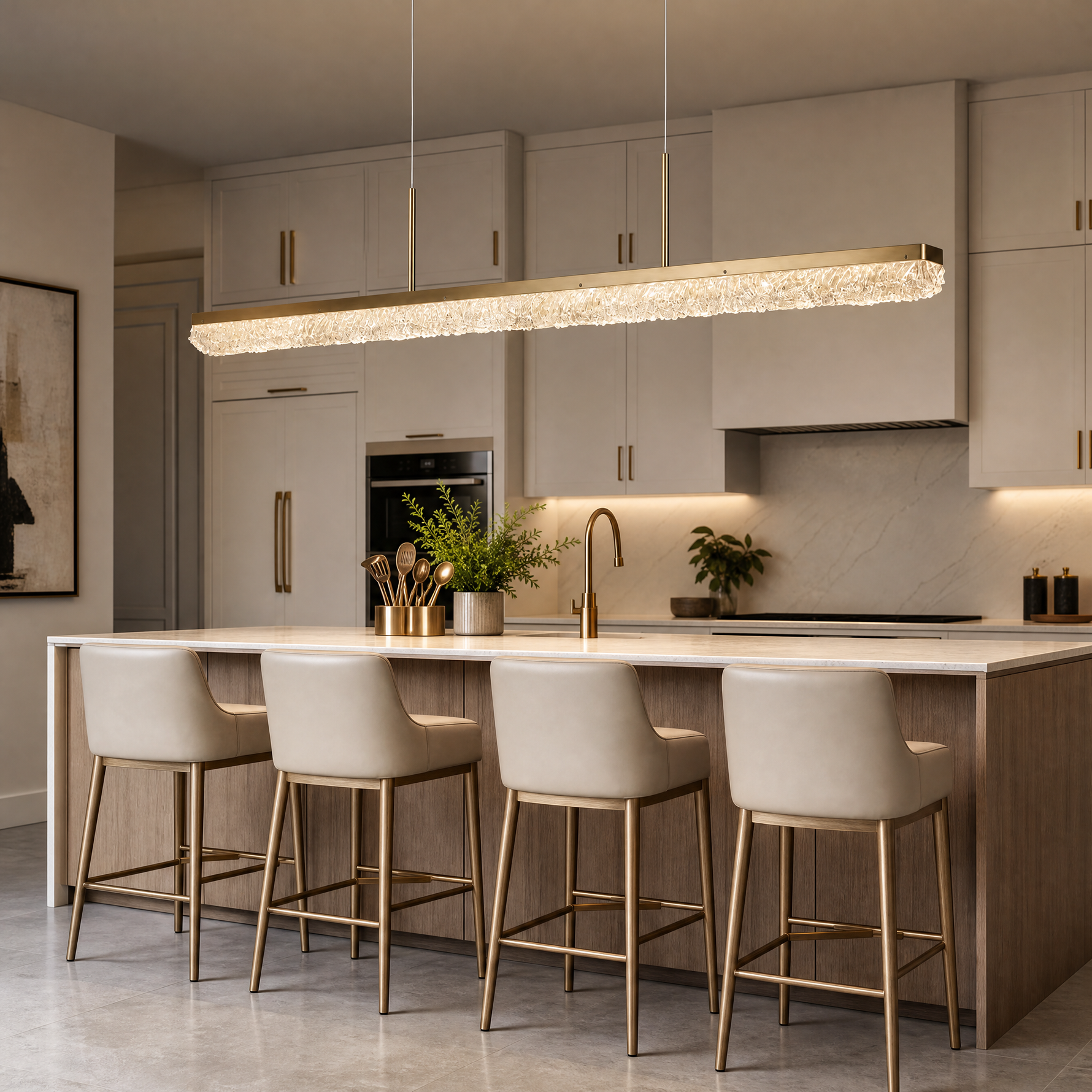 Flourish Modern Linear Dining Pendant Light