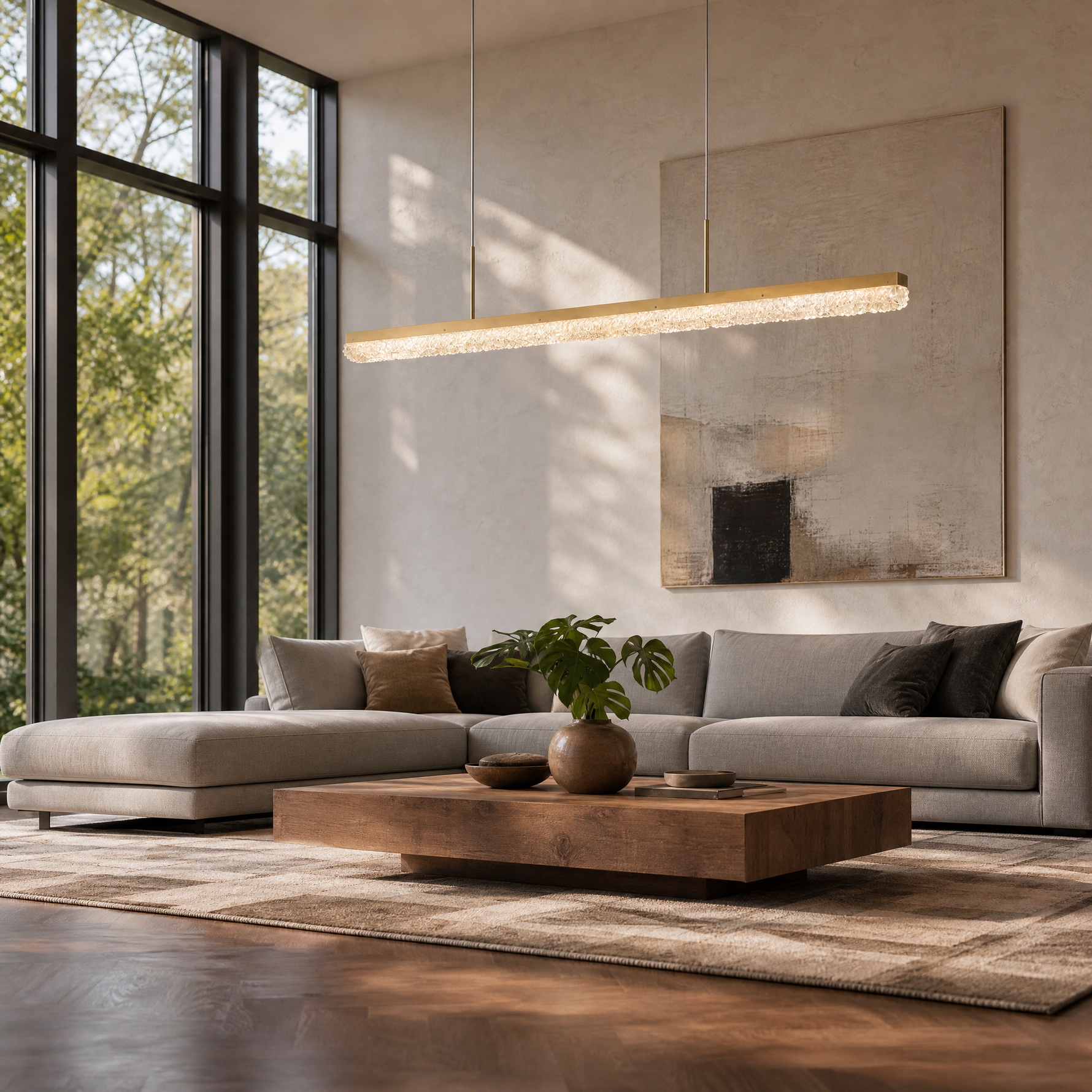 Flourish Modern Linear Dining Pendant Light
