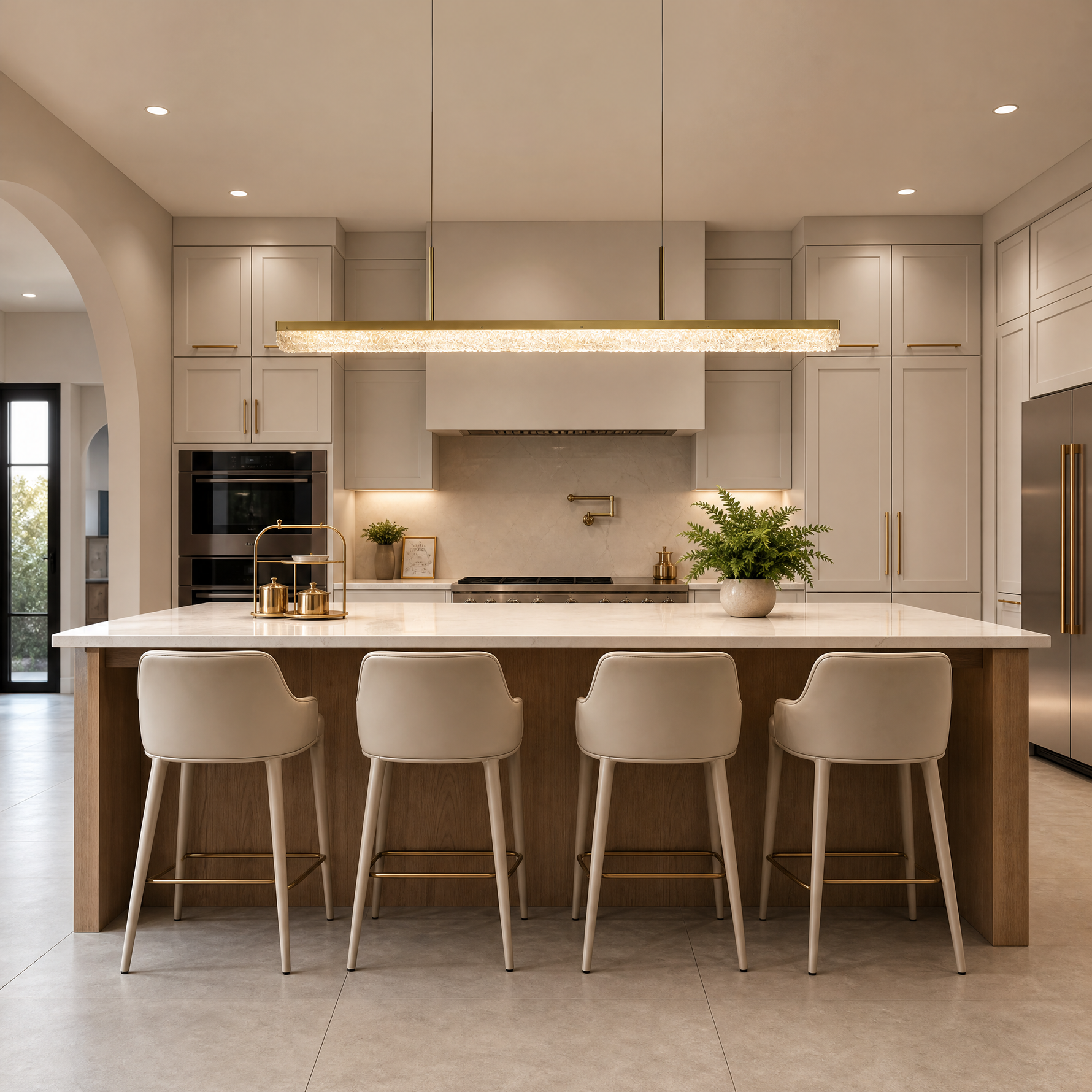 Flourish Modern Linear Dining Pendant Light
