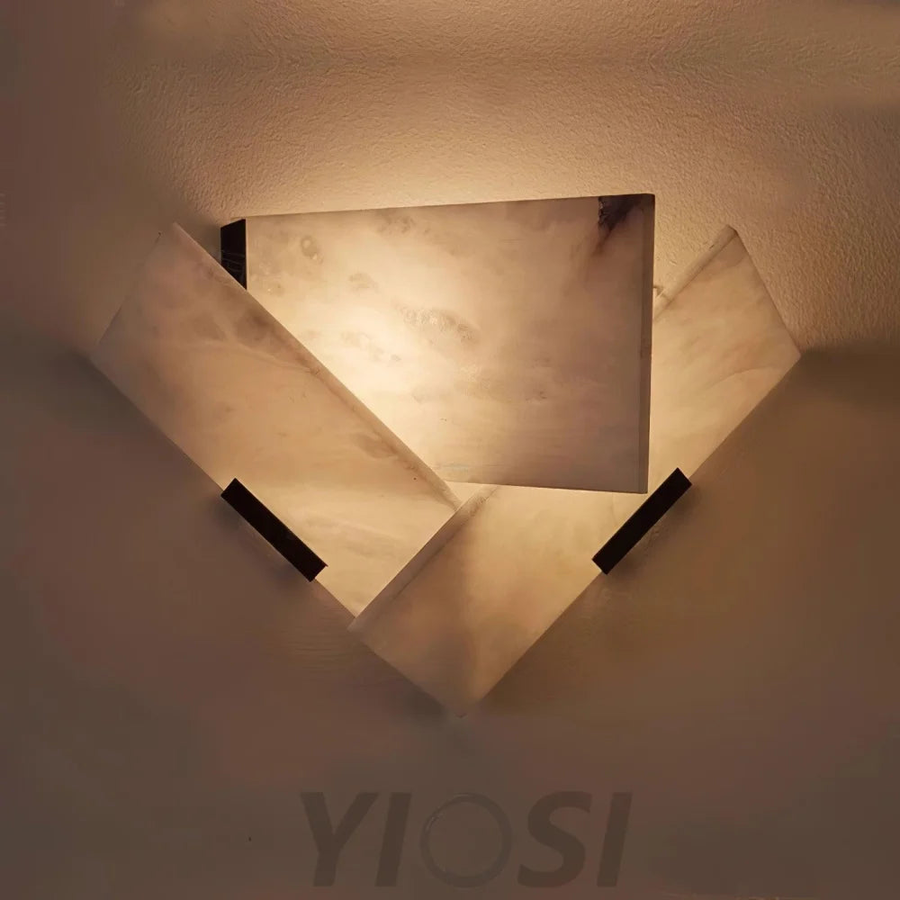 Fly Alabaster Wall Sconce - Alabaster, Alabaster Wall Lamp-1-Yiosilamp