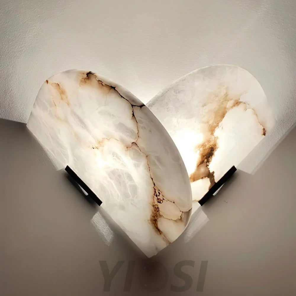 Fly Gaby Alabaster Wall Sconce - Alabaster, Alabaster Wall Lamp-1-Yiosilamp