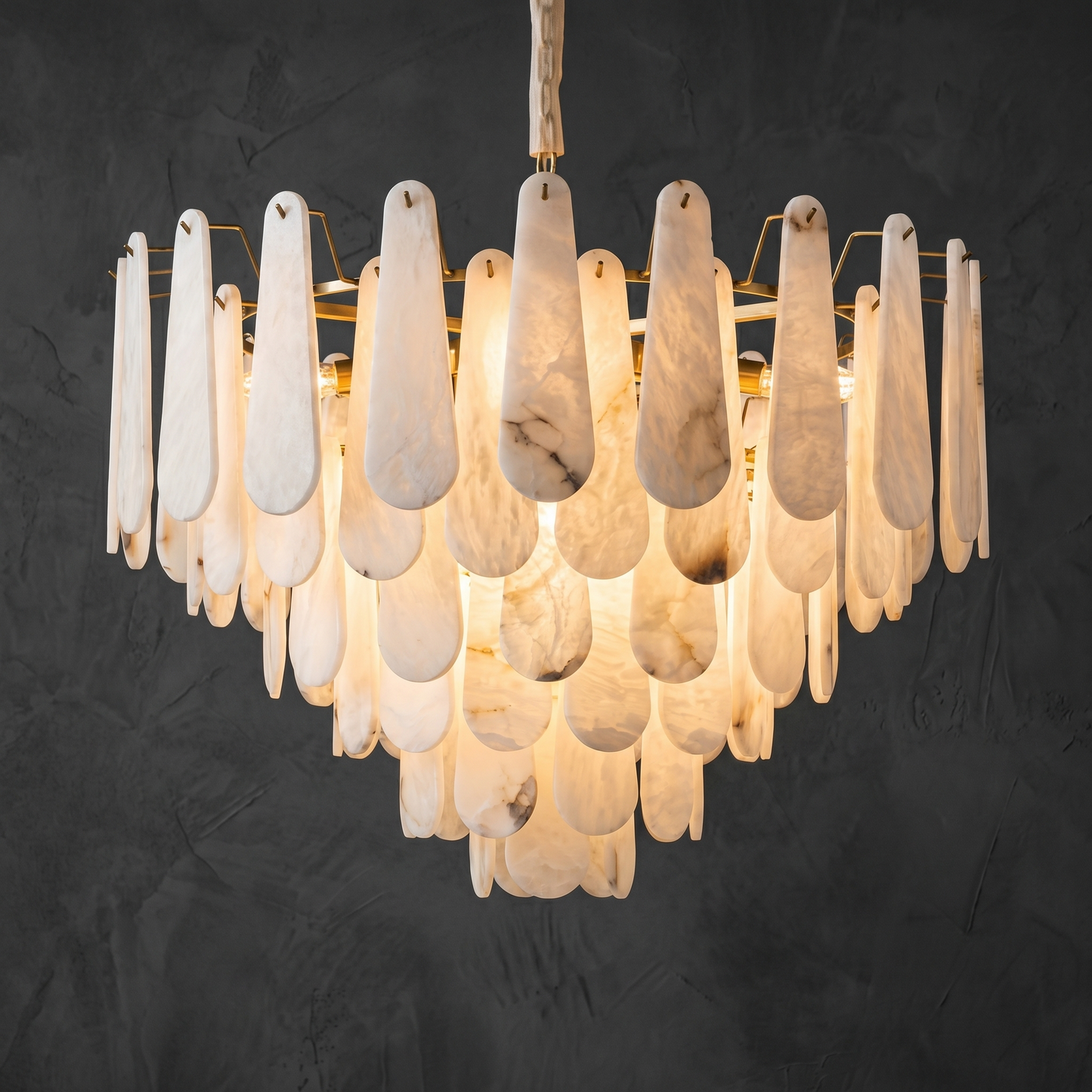 Yiosi Foglia Feather Layer Chandelier - Image 1