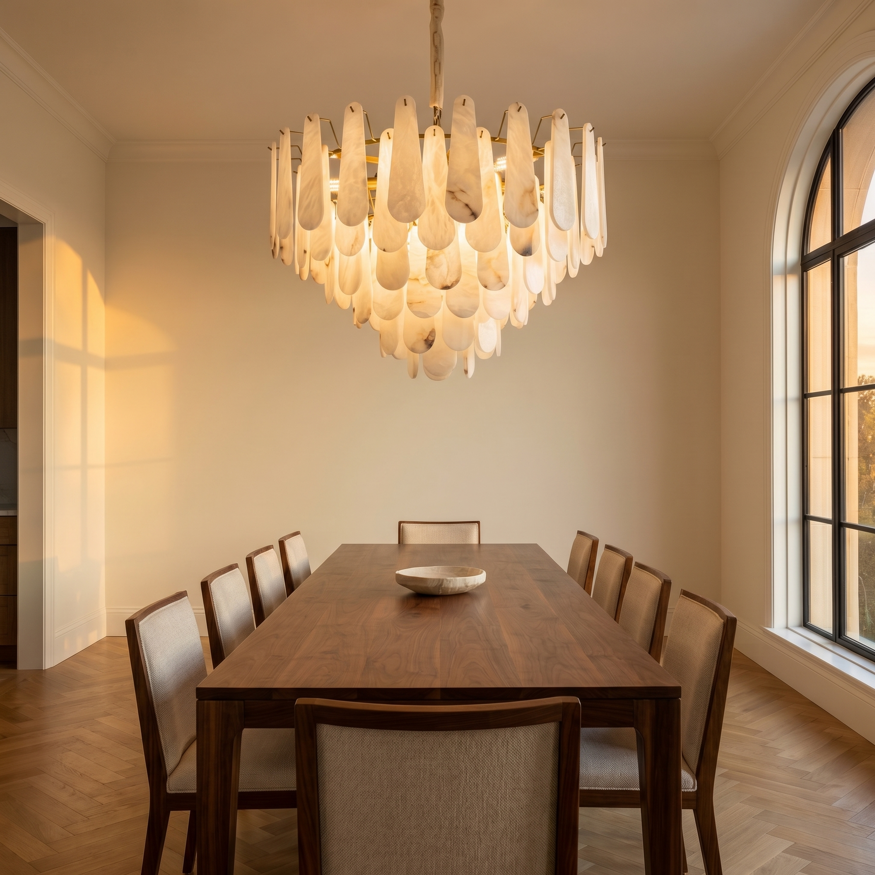 Yiosi Foglia Feather Layer Chandelier - Image 4