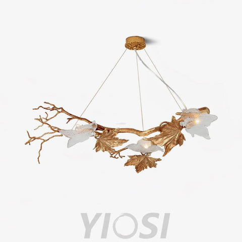 Folio Branch Type Brass Chandelier - Branch-1-Yiosilamp