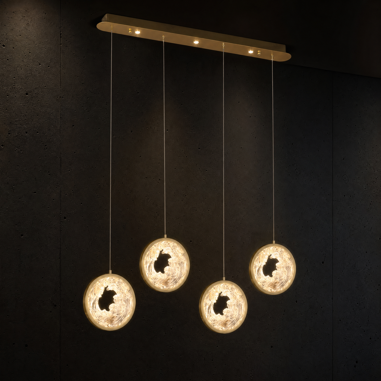 Fortune Cascade Modern Linear Dining Pendant Light - main