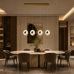 Fortune Cascade Modern Linear Dining Pendant Light - scene