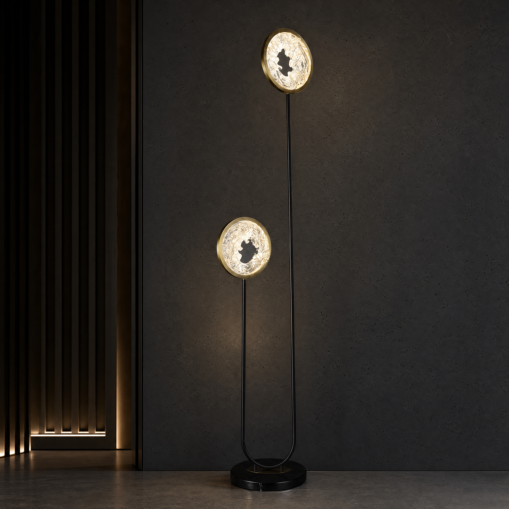 Fortune Cascade Modern Sculptural Floor Lamp - main