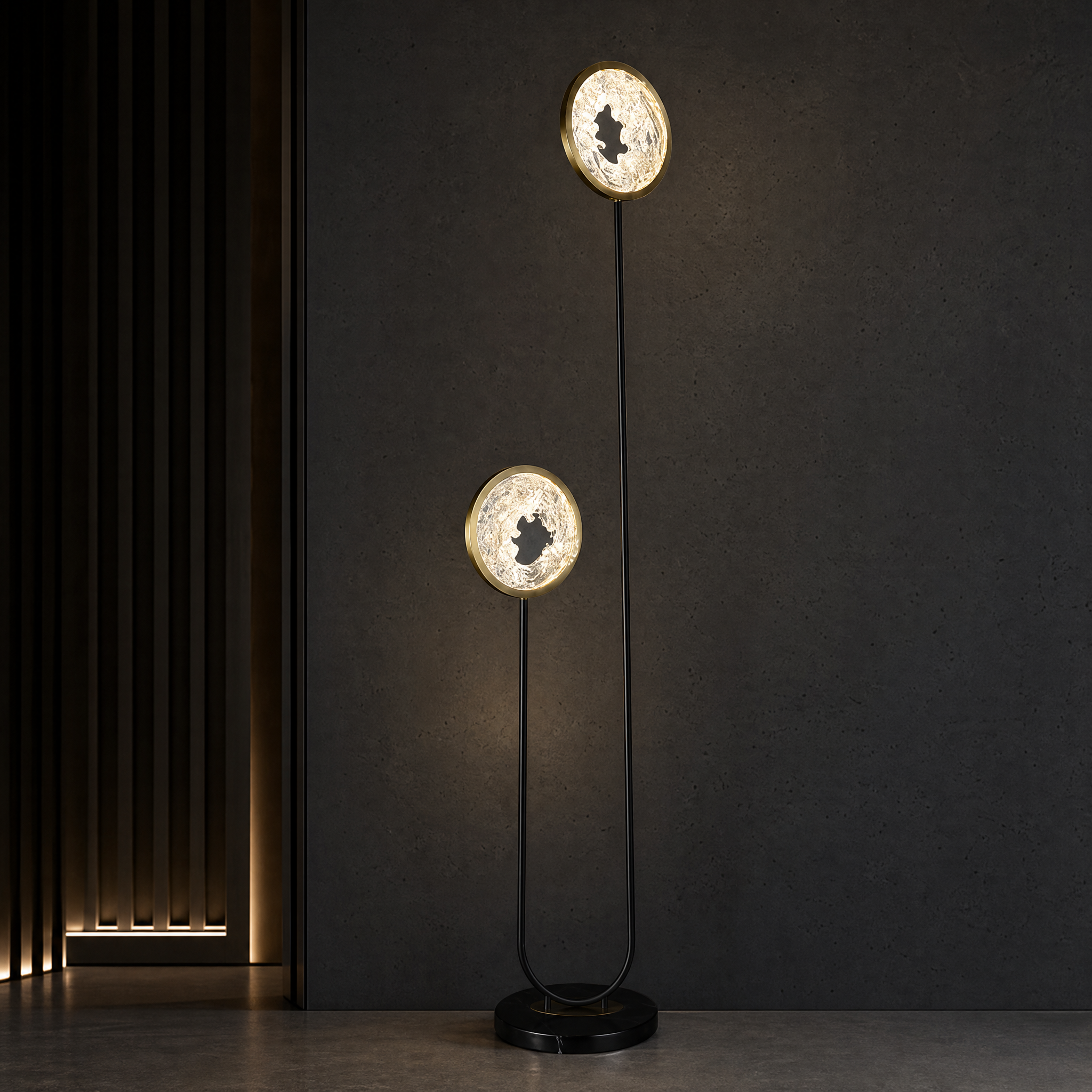 Fortune Cascade Modern Sculptural Floor Lamp - main