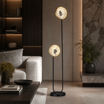 Fortune Cascade Modern Sculptural Floor Lamp - scene