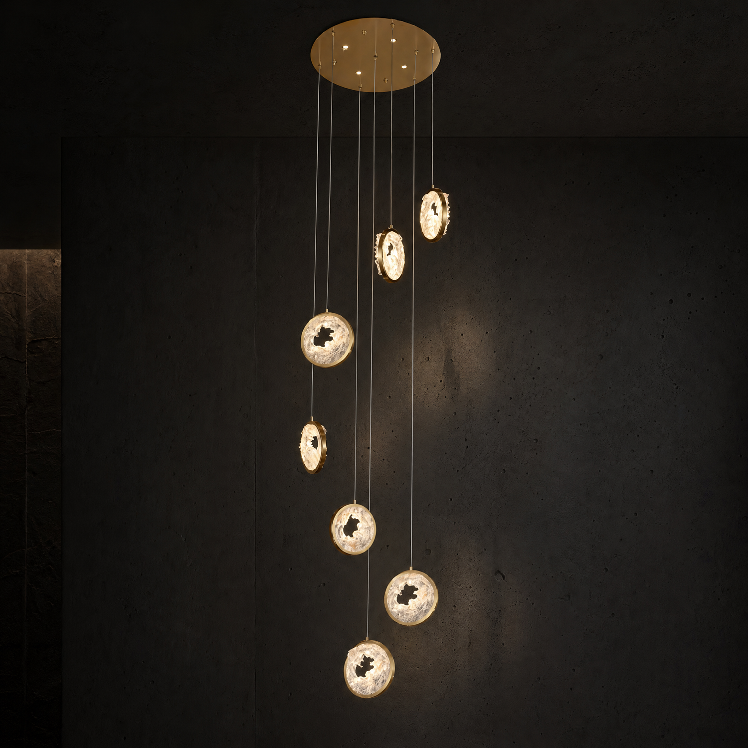 Fortune Cascade Modern Sculptural Pendant Light - main