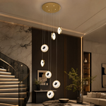 Fortune Cascade Modern Sculptural Pendant Light - scene