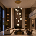 Fortune Cascade Modern Sculptural Pendant Light - scene