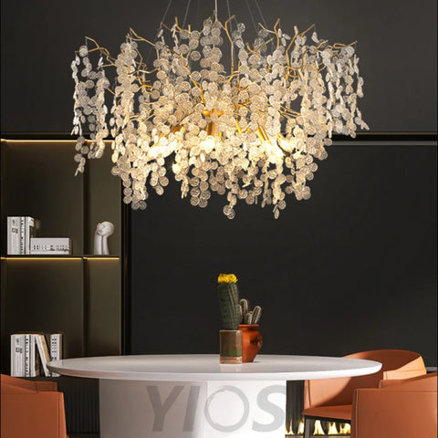 Fortune Tree Pendant Light Fixtures Hanging Chandeliers For Dining Room Branch Chandelier