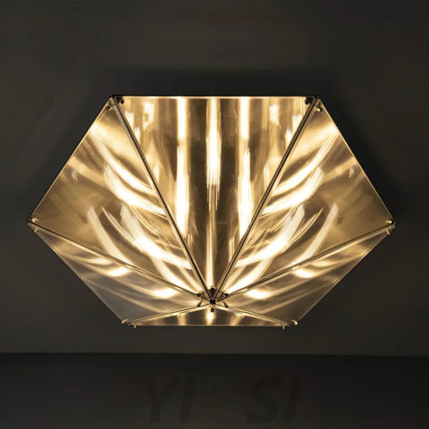Fragment Celing Lamp ∅ 15.7″ - Art Glass-1-Yiosilamp