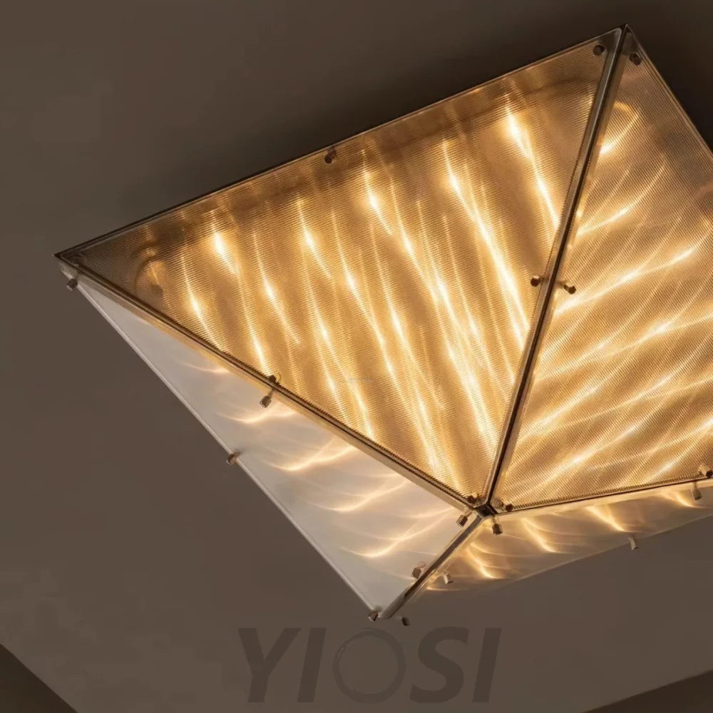 Fragment Celing Lamp ∅ 15.7″ - Art Glass-1-Yiosilamp