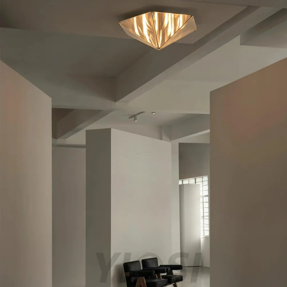 Fragment Celing Lamp ∅ 15.7″ - Art Glass-1-Yiosilamp