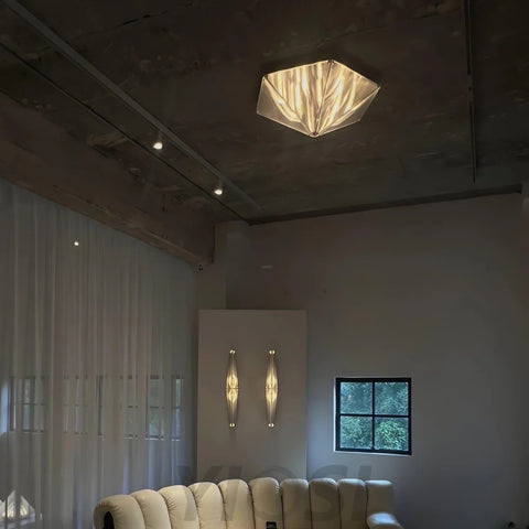 Fragment Celing Lamp ∅ 15.7″ - Art Glass-1-Yiosilamp