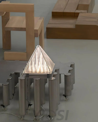 Fragment Table Lamp  ∅ 11.4″ - Art Glass-1-Yiosilamp