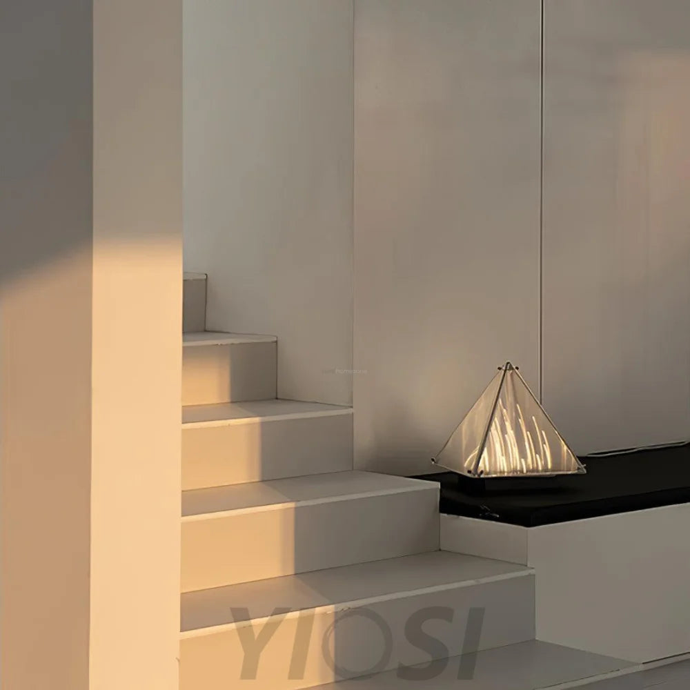 Fragment Table Lamp  ∅ 11.4″ - Art Glass-1-Yiosilamp
