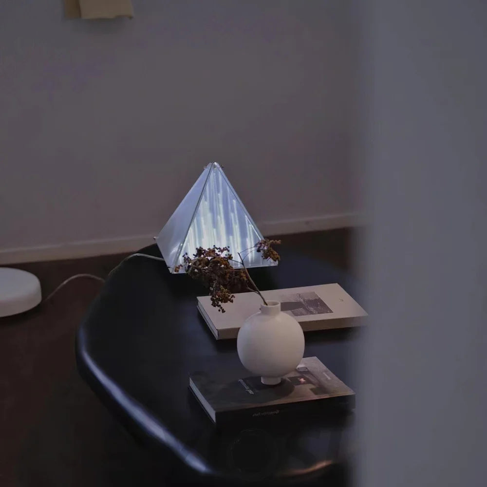 Fragment Table Lamp  ∅ 11.4″ - Art Glass-1-Yiosilamp