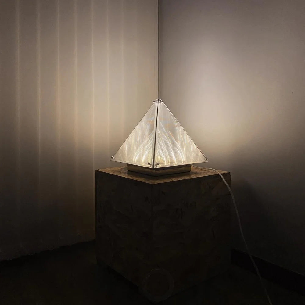 Fragment Table Lamp  ∅ 11.4″ - Art Glass-1-Yiosilamp