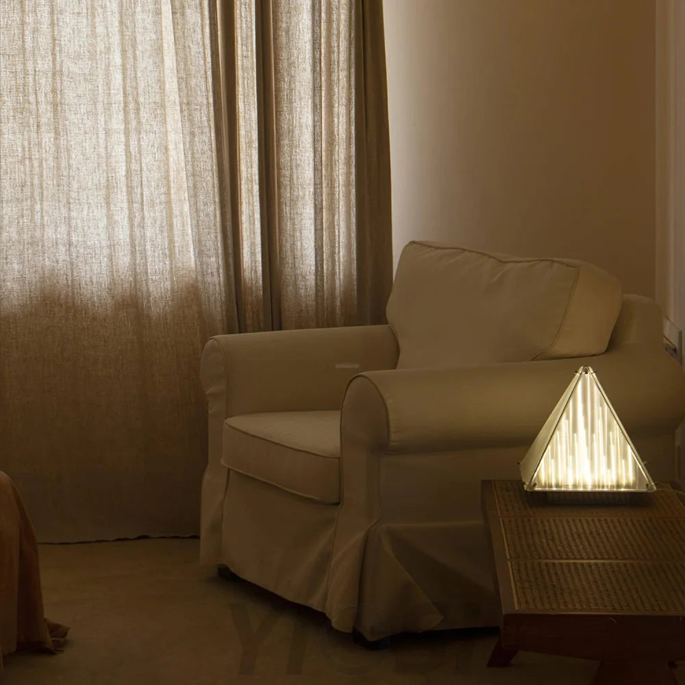 Fragment Table Lamp  ∅ 11.4″ - Art Glass-1-Yiosilamp