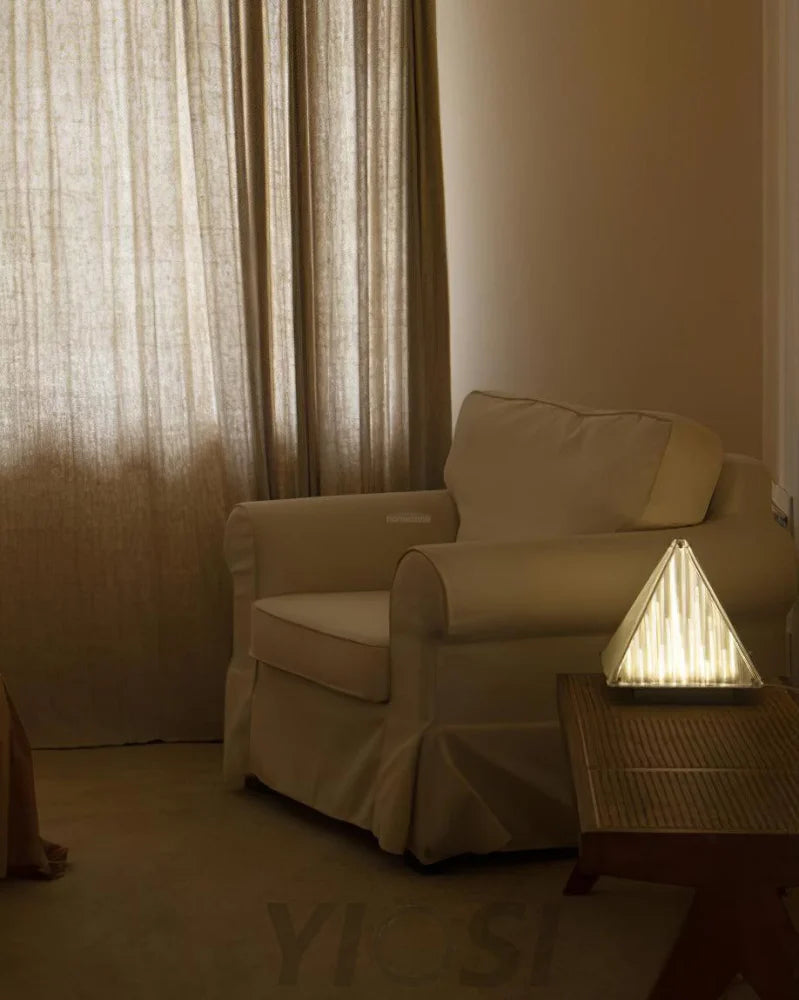 Fragment Table Lamp  ∅ 11.4″ - Art Glass-1-Yiosilamp