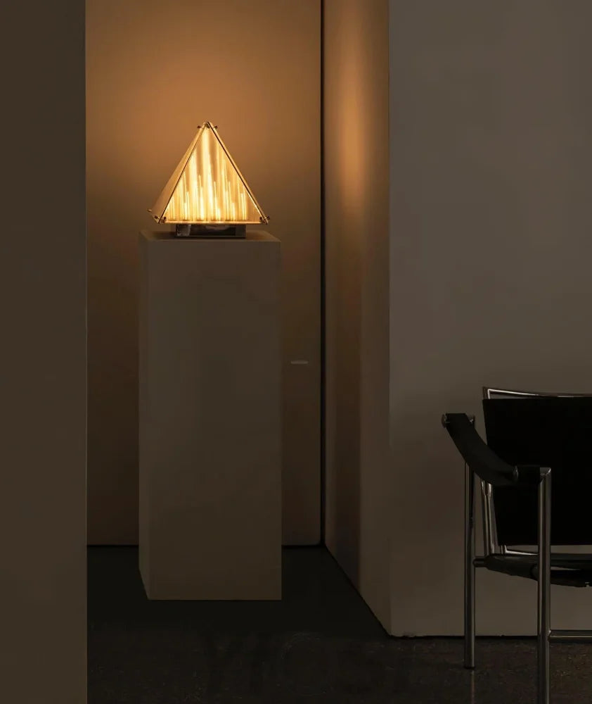 Fragment Table Lamp  ∅ 11.4″ - Art Glass-1-Yiosilamp