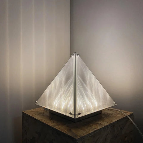 Fragment Table Lamp  ∅ 11.4″ - Art Glass-1-Yiosilamp