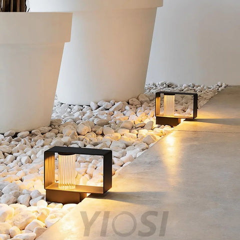 Frame Outdoor Floor Lamp Pillar - Pillar-1-Yiosilamp